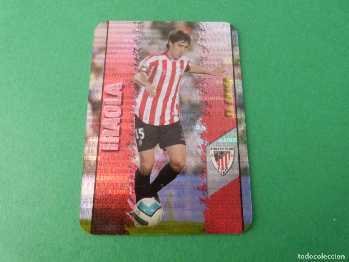Cromos de F&uacute;tbol: TRADING CARD FUTBOL IRAOLA ATH. BILBAO BRILLO SECURITY N&ordm; 458 FICHAS LIGA MUNDICROMO 2007-2008/07-08