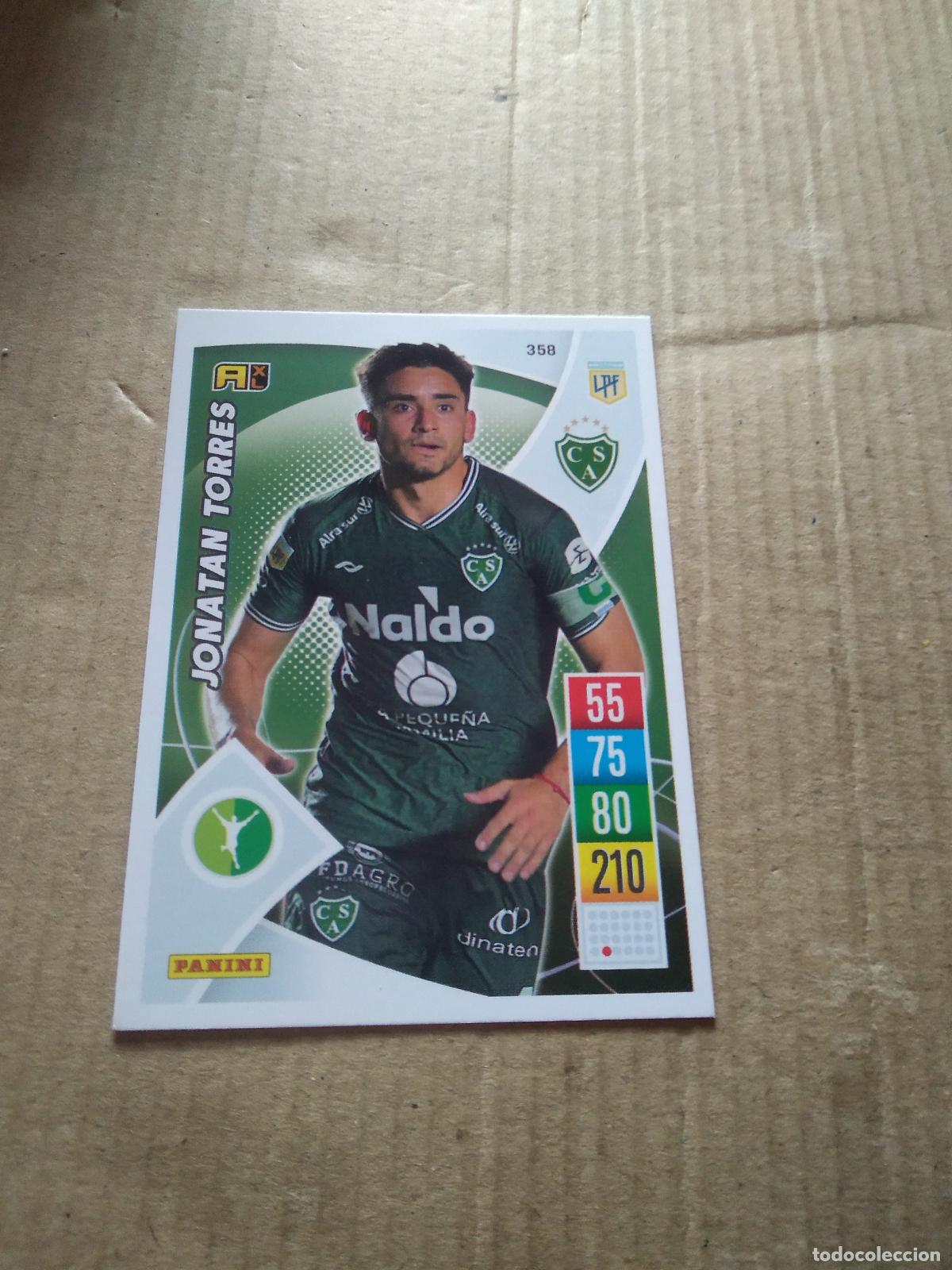Cromos de F&uacute;tbol: 358 JONATAN TORRES SARMIENTO CROMO FUTBOL ARGENTINO 21-22 PANINI LIGA ARGENTINA 2021-2022