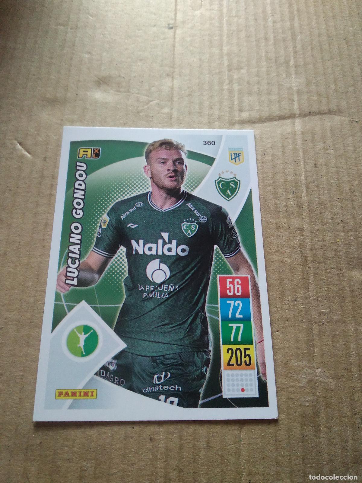 Cromos de F&uacute;tbol: 360 LUCIANO GONDOU SARMIENTO CROMO FUTBOL ARGENTINO 21-22 PANINI LIGA ARGENTINA 2021-2022