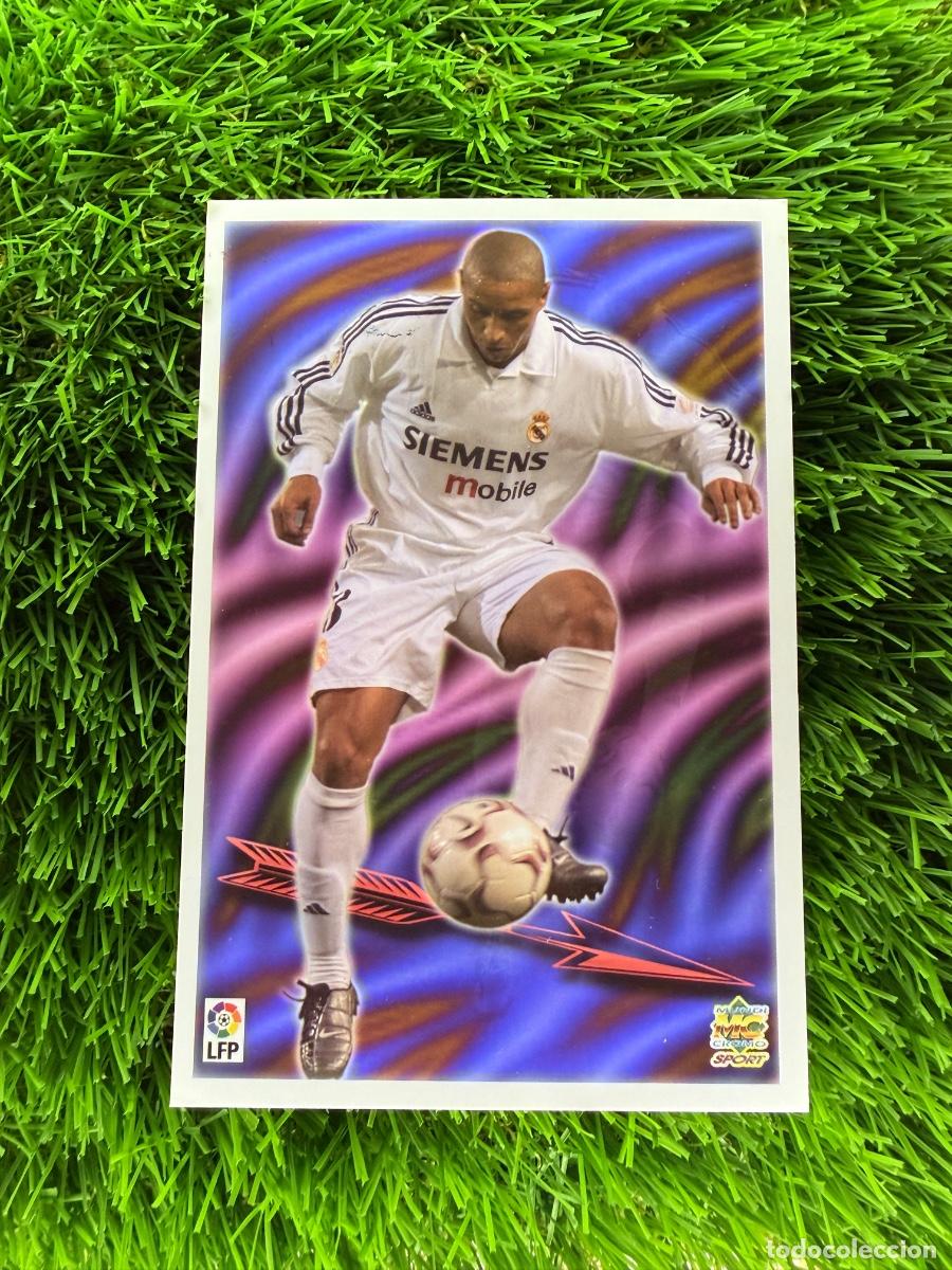 Cromos de F&uacute;tbol: N&ordm; 73 Roberto Carlos Real Madrid CF Mundicromo Top Liga 03 04