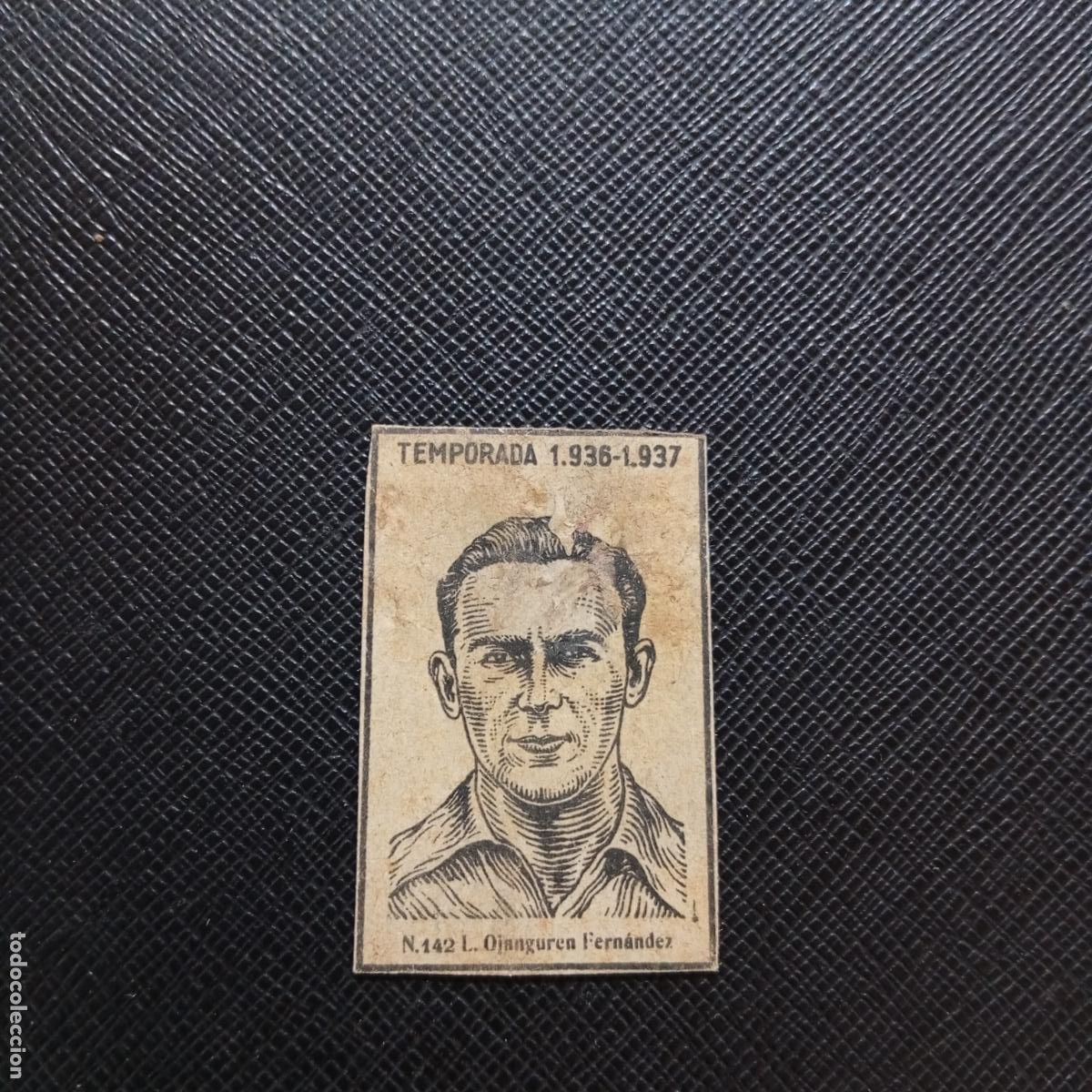Cromos de F&uacute;tbol: 142 OJANGUREN FERNANDEZ XEREZ CERILLAS Y FOSFOROS 1936 1937 LIGA 36 37 FUTBOL CROMO - A184 PG50