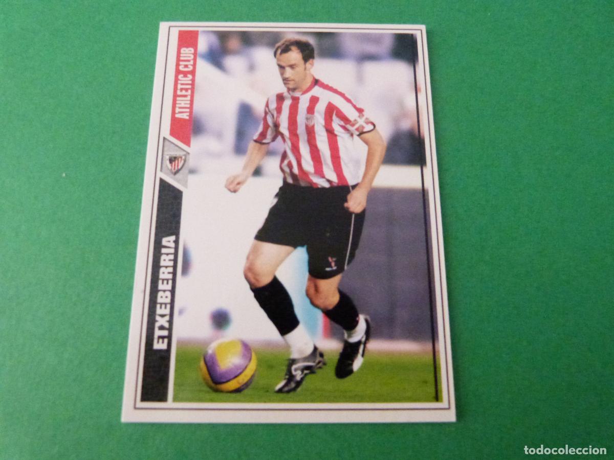Figurine di Calcio: TRADING CARD FUTBOL ETXEBERRIA ATH. BILBAO N&ordm; 455 FICHAS LIGA MUNDICROMO 2007-2008/07-08