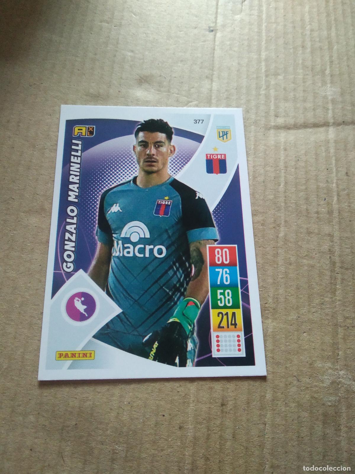 Cromos de F&uacute;tbol: 377 GONZALO MARINELLI TIGRE CROMO FUTBOL ARGENTINO 21-22 PANINI LIGA ARGENTINA 2021-2022 ADRENALYN