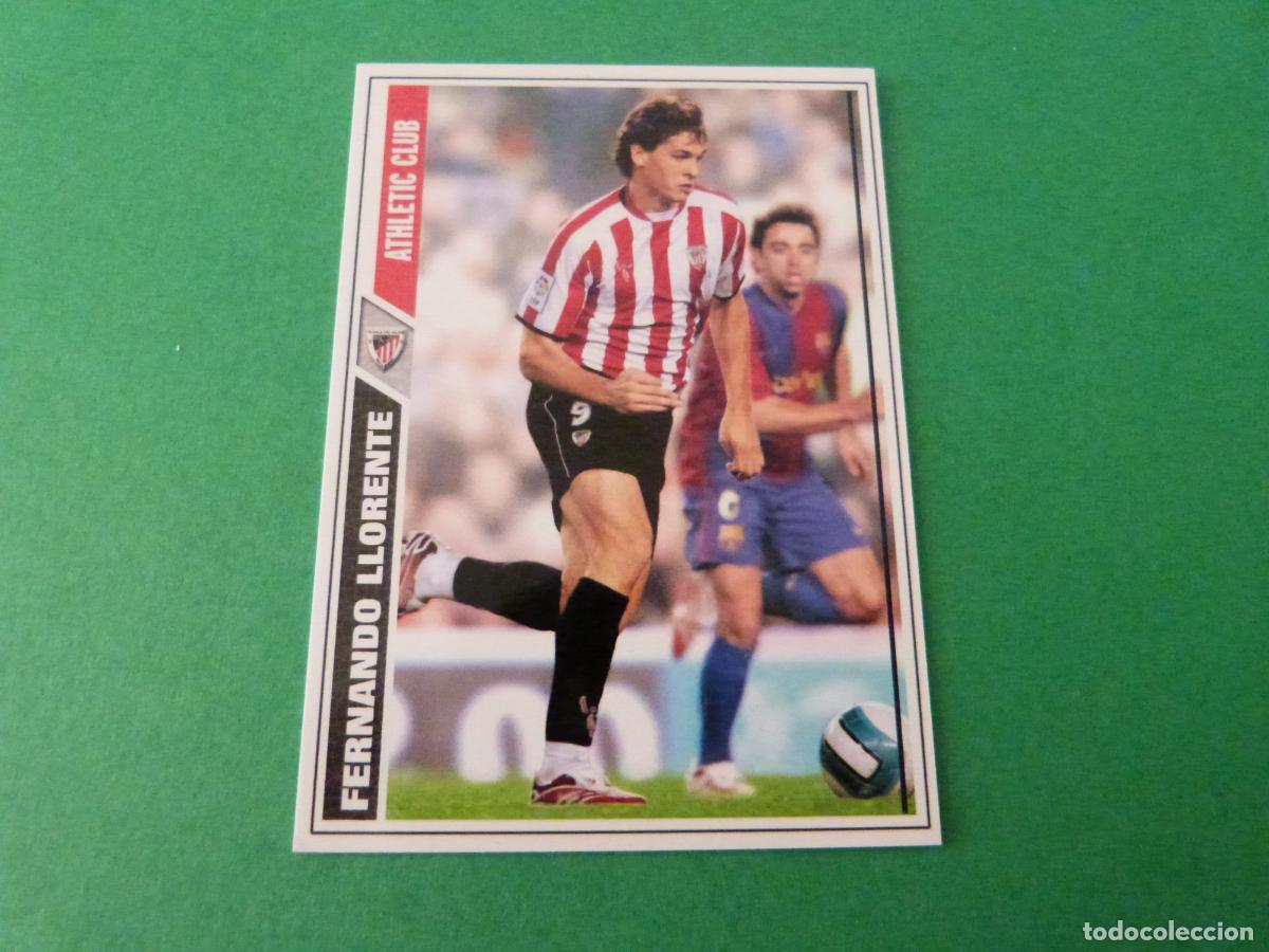 Cromos de F&uacute;tbol: TRADING CARD FUTBOL FERNANDO LLORENTE ATH. BILBAO N&ordm; 454 FICHAS LIGA MUNDICROMO 2007-2008/07-08