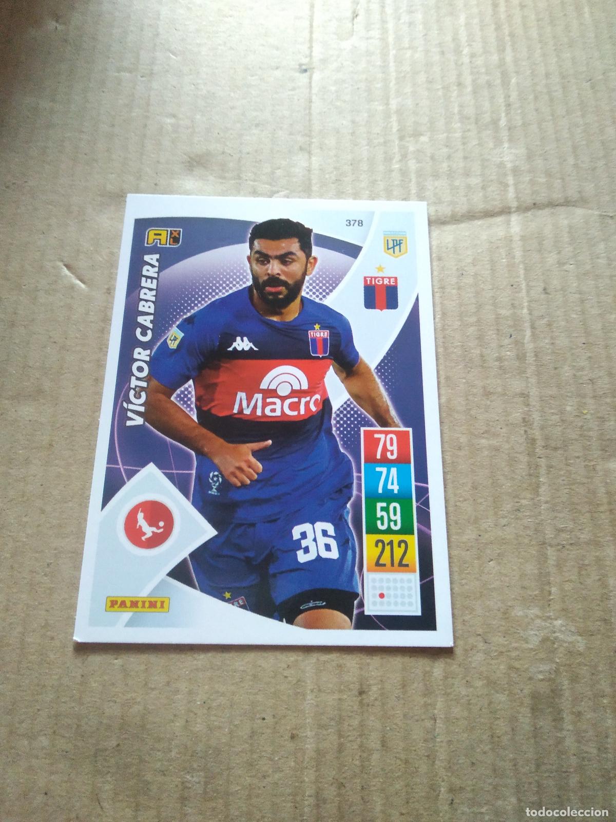 Cromos de F&uacute;tbol: 378 VICTOR CABRERA TIGRE CROMO FUTBOL ARGENTINO 21-22 PANINI LIGA ARGENTINA 2021-2022 ADRENALYN