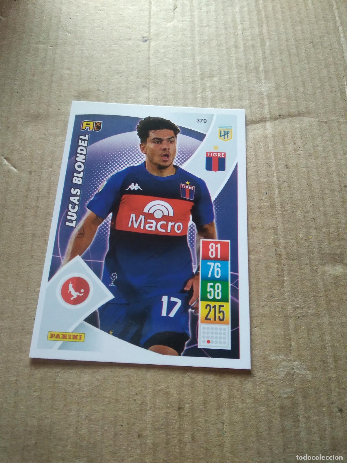 Cromos de F&uacute;tbol: 379 LUCAS BLONDEL TIGRE CROMO FUTBOL ARGENTINO 21-22 PANINI LIGA ARGENTINA 2021-2022 ADRENALYN