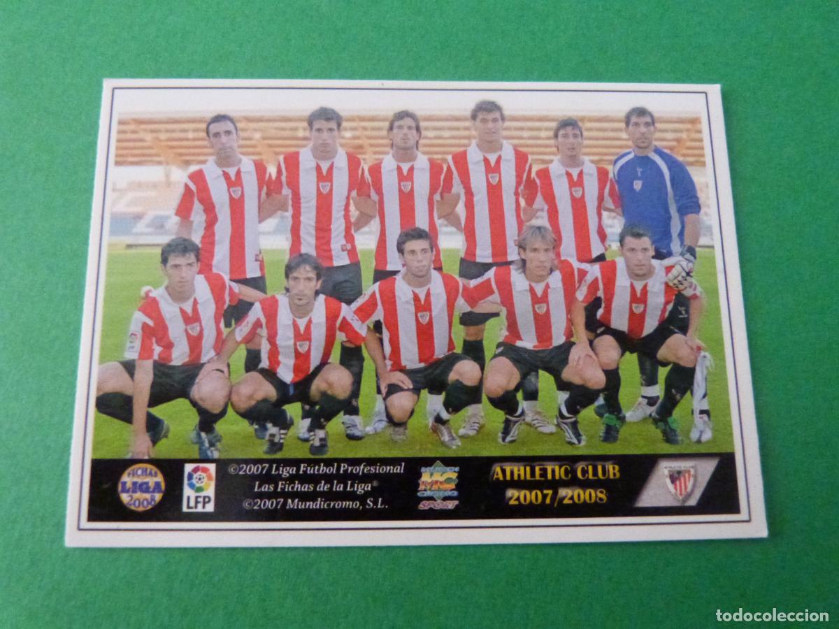 Cromos de F&uacute;tbol: TRADING CARD FUTBOL PLANTILLA INDICE ATH. BILBAO N&ordm; 434 FICHAS LIGA MUNDICROMO 2007-2008/07-08