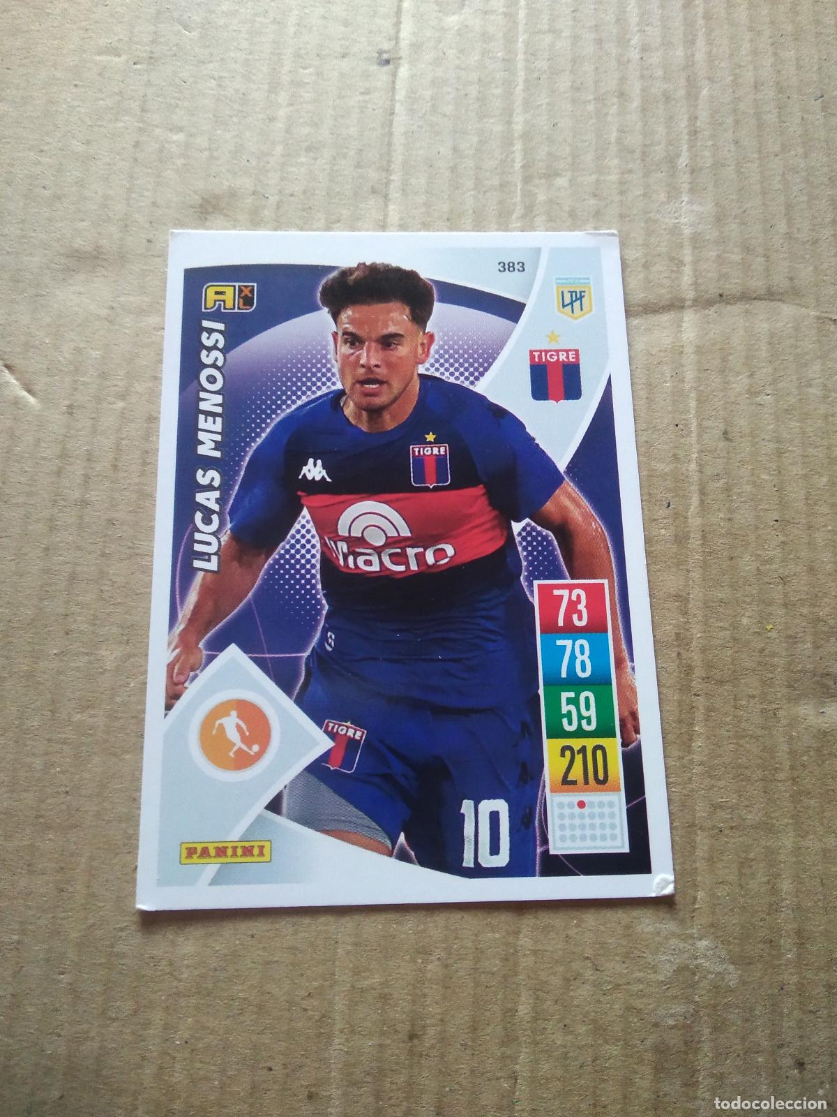 Cartes &agrave; collectionner de Football: 383 LUCAS MENOSSI TIGRE CROMO FUTBOL ARGENTINO 21-22 PANINI LIGA ARGENTINA 2021-2022 ADRENALYN