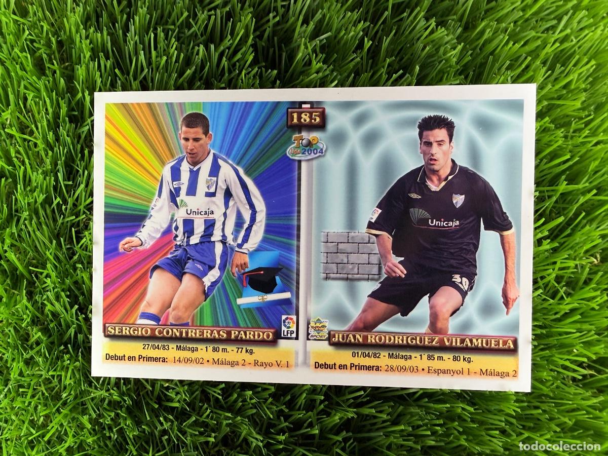 Cartes &agrave; collectionner de Football: N&ordm; 185 Calatayud - Juanito - Contreras - Juan Rodr&iacute;guez M&aacute;laga CF Mundicromo Top Liga 03 04