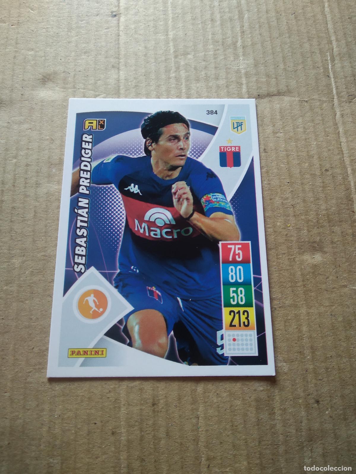 Cartes &agrave; collectionner de Football: 384 SEBASTIAN PREDIGER TIGRE CROMO FUTBOL ARGENTINO 21-22 PANINI LIGA ARGENTINA 2021-2022 ADRENALYN