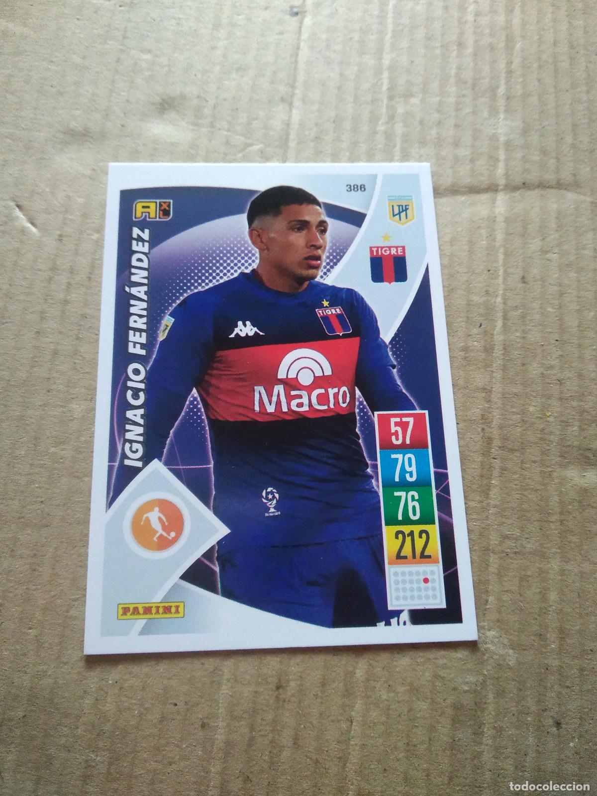 Cromos de F&uacute;tbol: 386 IGNACIO FERNANDEZ TIGRE CROMO FUTBOL ARGENTINO 21-22 PANINI LIGA ARGENTINA 2021-2022 ADRENALYN