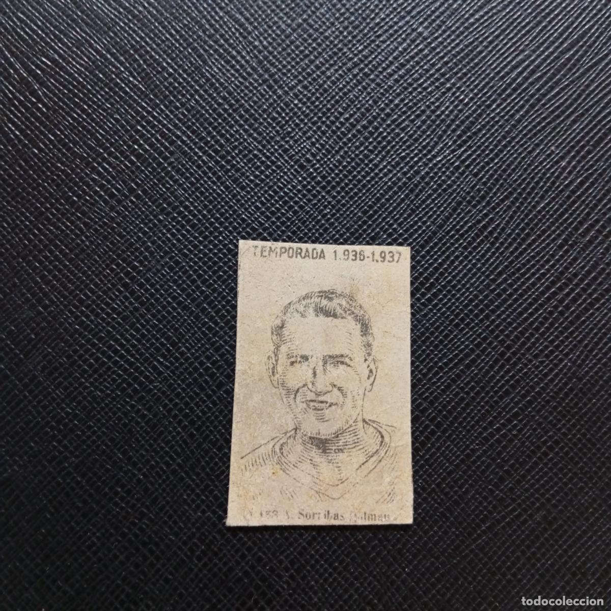 Cromos de F&uacute;tbol: 153 SORRIBAS DALMAU XEREZ CERILLAS Y FOSFOROS 1936 1937 LIGA 36 37 FUTBOL CROMO - A184 PG52