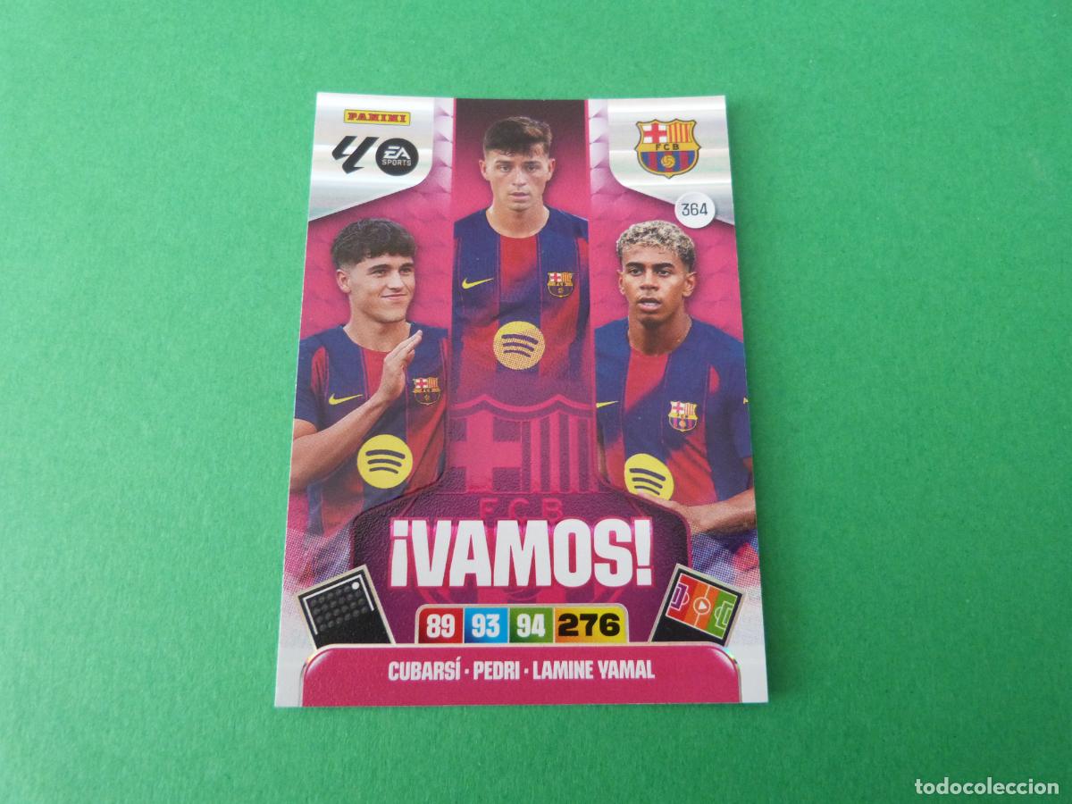 Football Stickers: TRADING CARD FUTBOL CUBARSI PEDRI LAMINE YAMAL N&ordm; 364 LIGA ADRENALYN XL 2025-2026/25-26 PANINI