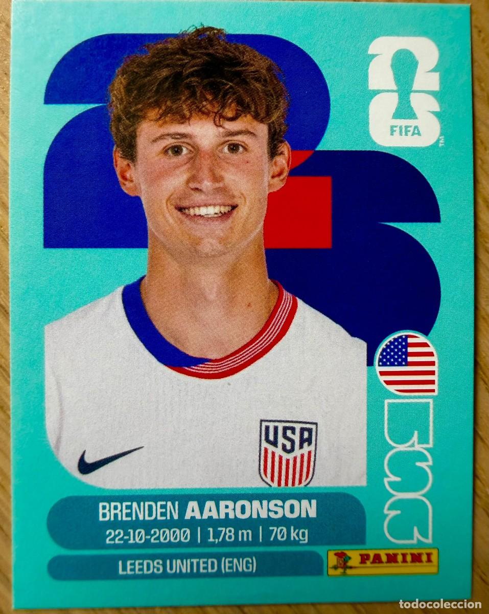 Cromos de F&uacute;tbol: USA17 USA 17 AARONSON ESTADOS UNIDOS MUNDIAL FIFA WORLD CUP 2026 26 STICKER CROMO PANINI SIN PEGAR