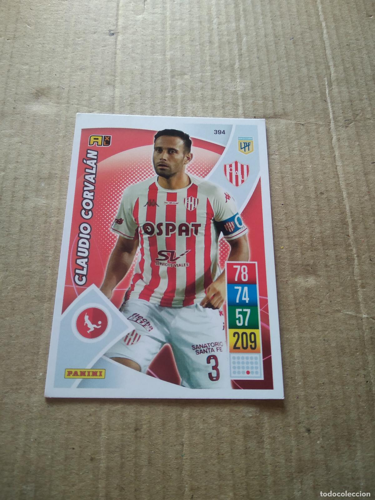 Cromos de F&uacute;tbol: 394 CLAUDIO CORVALAN UNION CROMO FUTBOL ARGENTINO 21-22 PANINI LIGA ARGENTINA 2021-2022 ADRENALYN