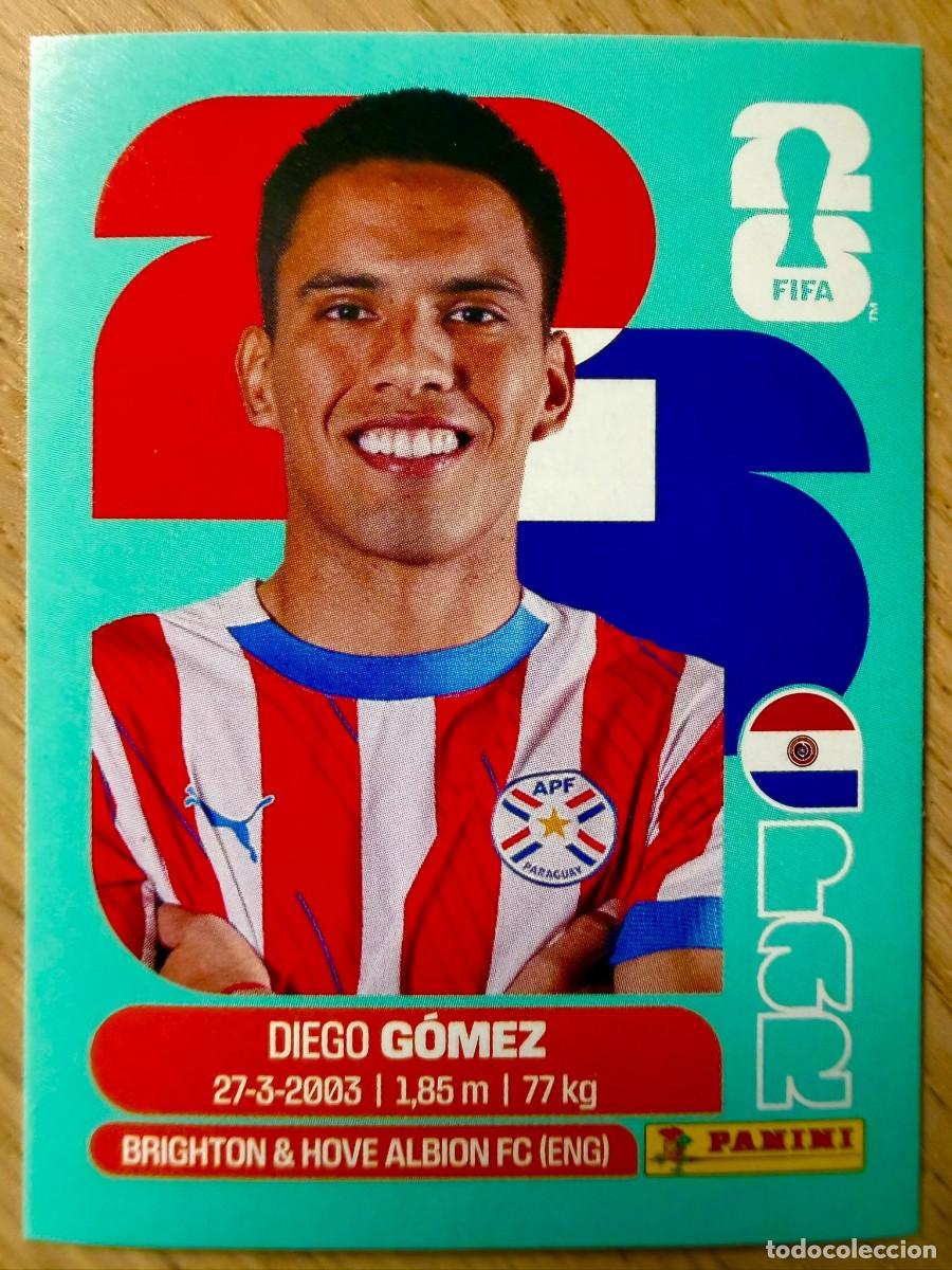Cromos de F&uacute;tbol: PAR10 PAR 10 DIEGO GOMEZ PARAGUAY MUNDIAL FIFA WORLD CUP 2026 26 STICKER CROMO PANINI SIN PEGAR
