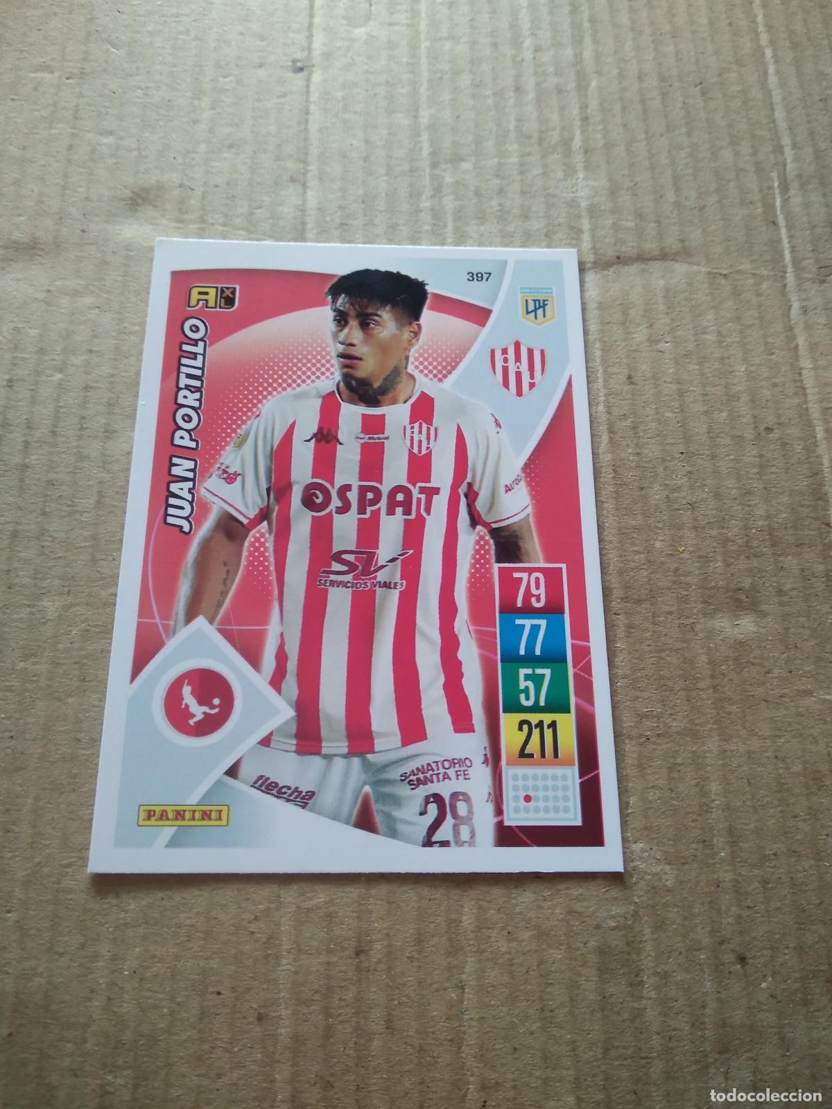 Football Stickers: 397 JUAN PORTILLO UNION CROMO FUTBOL ARGENTINO 21-22 PANINI LIGA ARGENTINA 2021-2022 ADRENALYN