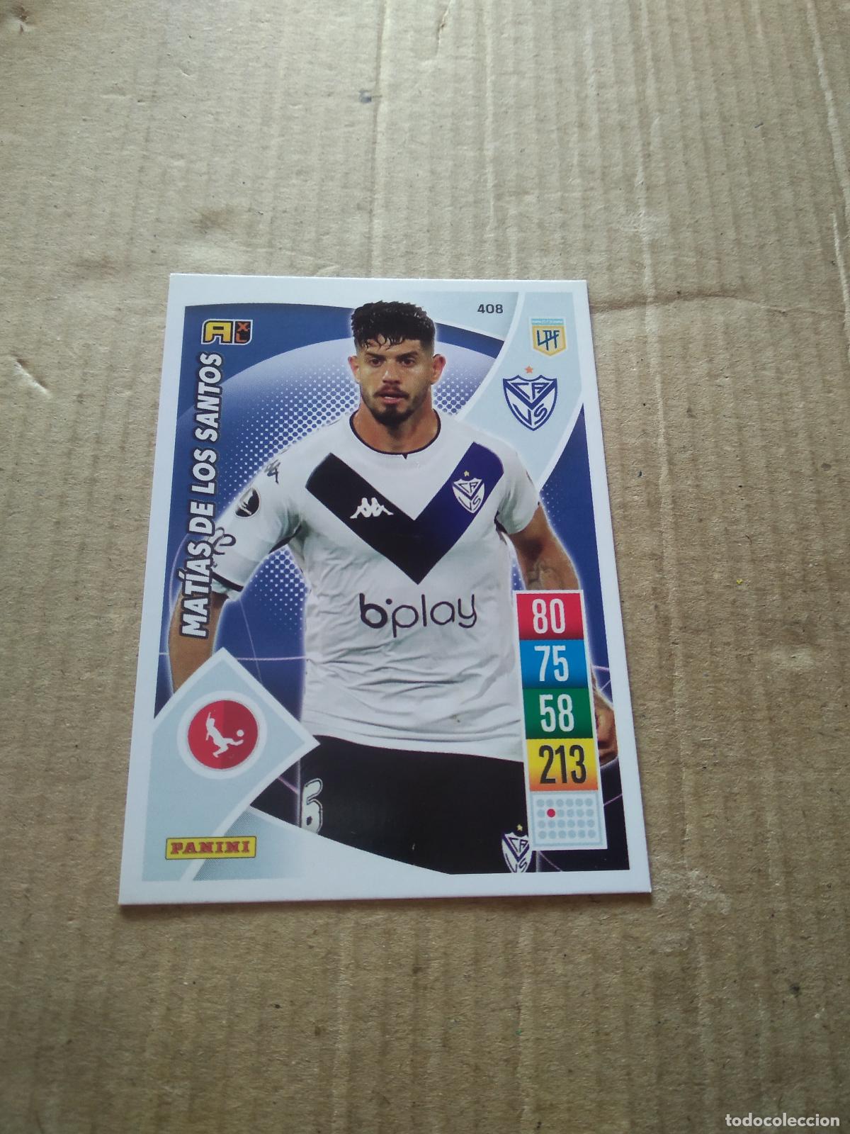 Cromos de F&uacute;tbol: 408 MATIAS DE LOS SANTOS CROMO FUTBOL ARGENTINO 21-22 PANINI LIGA ARGENTINA 2021-2022 ADRENALYN