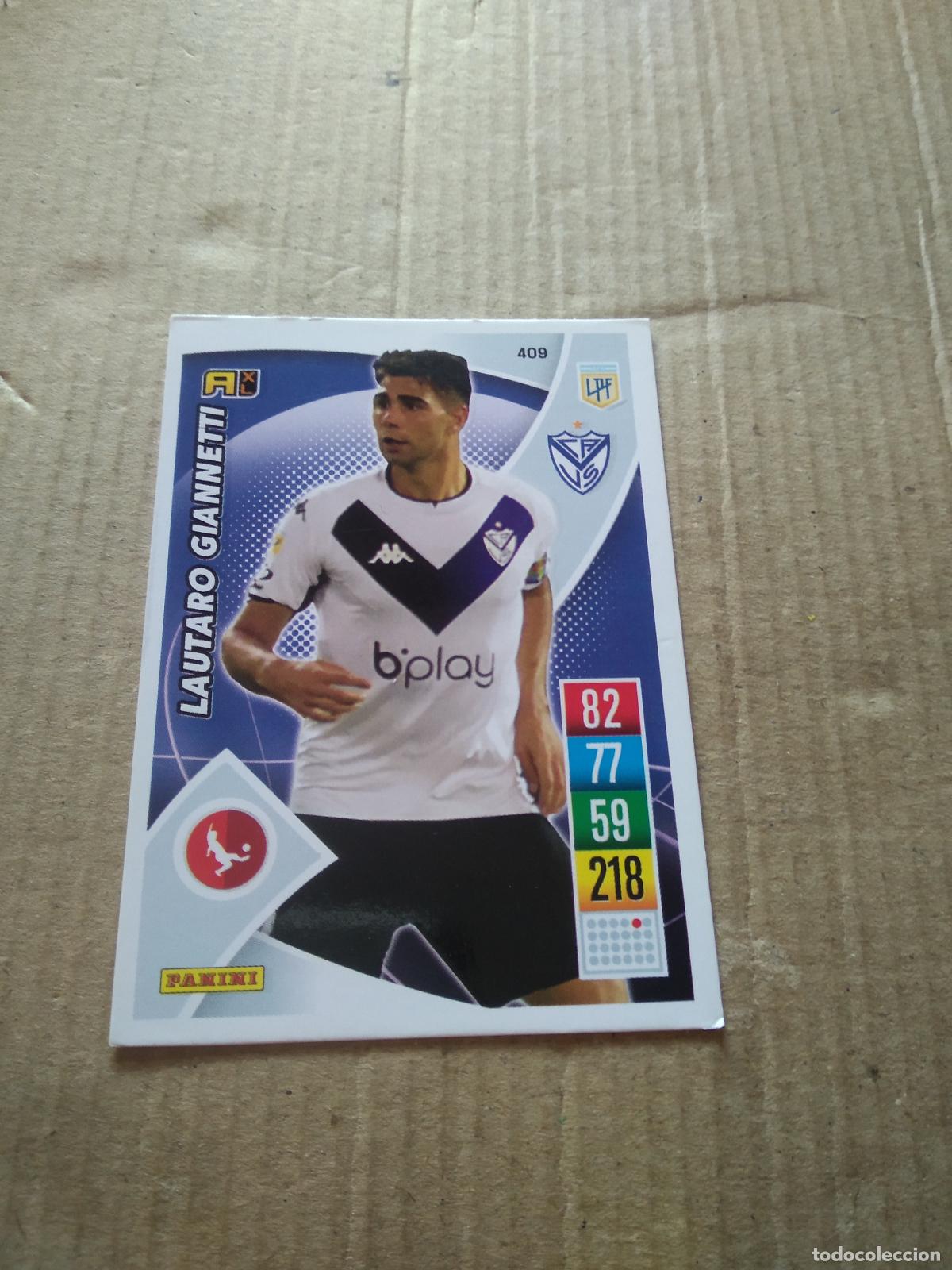 Football Stickers: 409 LAUTARO GIANNETTI VELEZ CROMO FUTBOL ARGENTINO 21-22 PANINI LIGA ARGENTINA 2021-2022 ADRENALYN