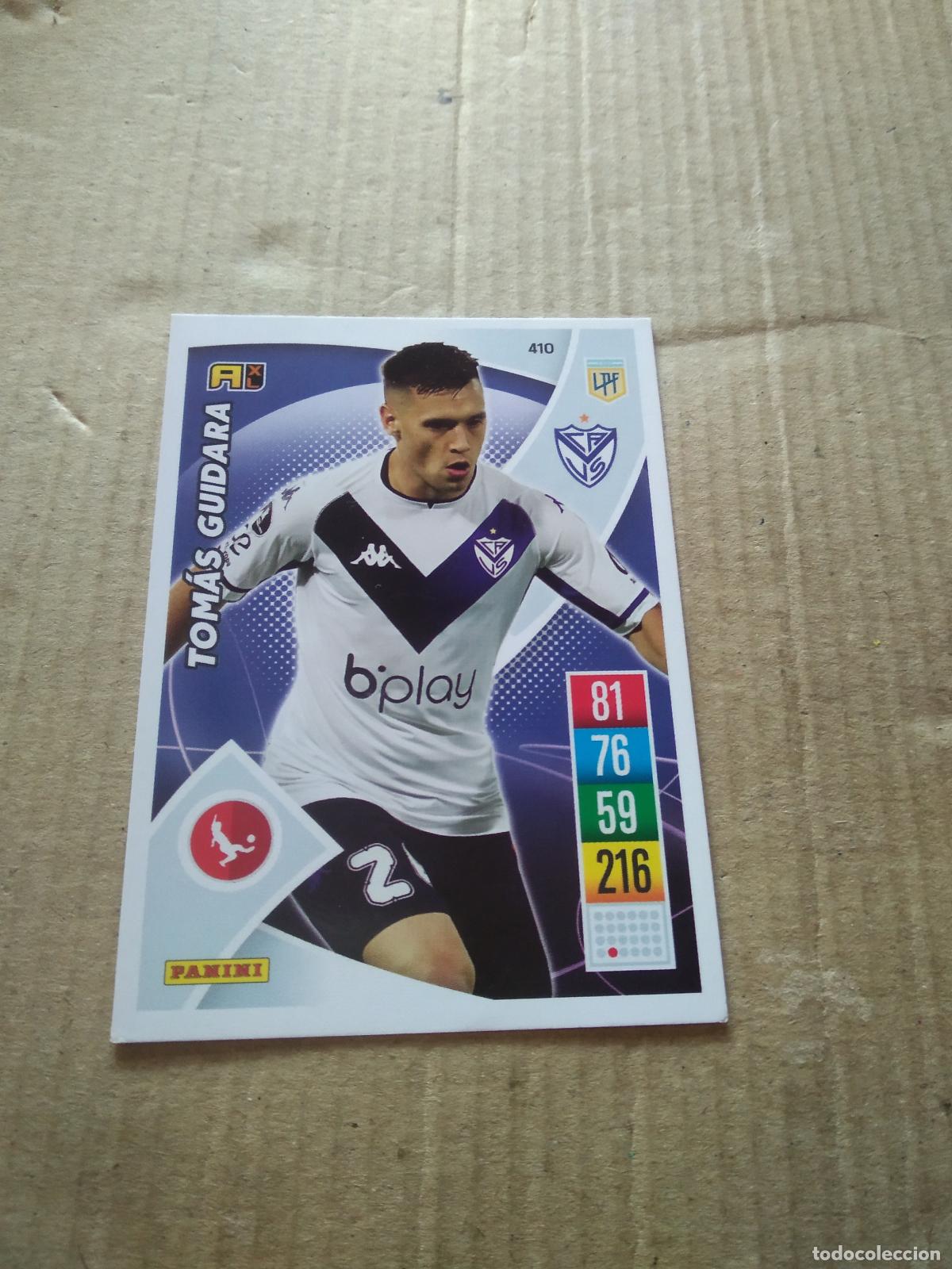 Football Stickers: 410 TOMAS GUIDARA VELEZ CROMO FUTBOL ARGENTINO 21-22 PANINI LIGA ARGENTINA 2021-2022 ADRENALYN