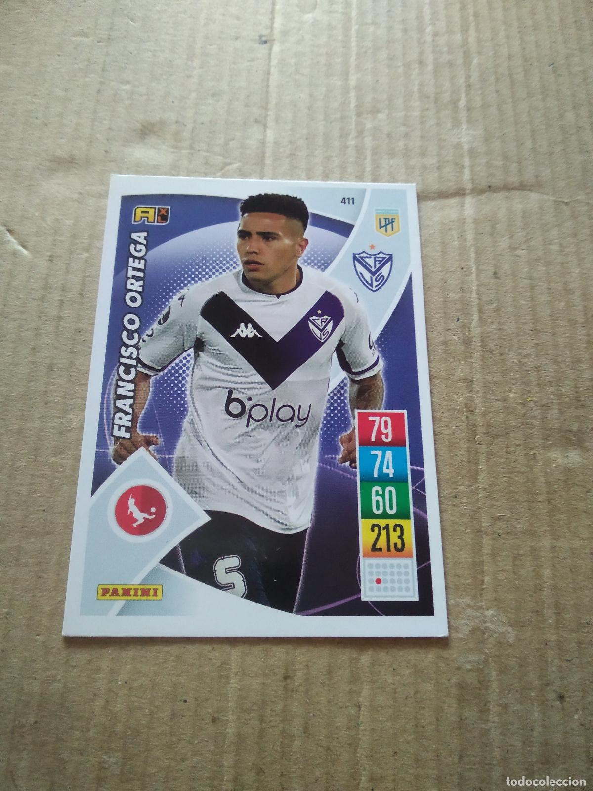 Football Stickers: 411 FRANCISCO ORTEGA VELEZ CROMO FUTBOL ARGENTINO 21-22 PANINI LIGA ARGENTINA 2021-2022 ADRENALYN
