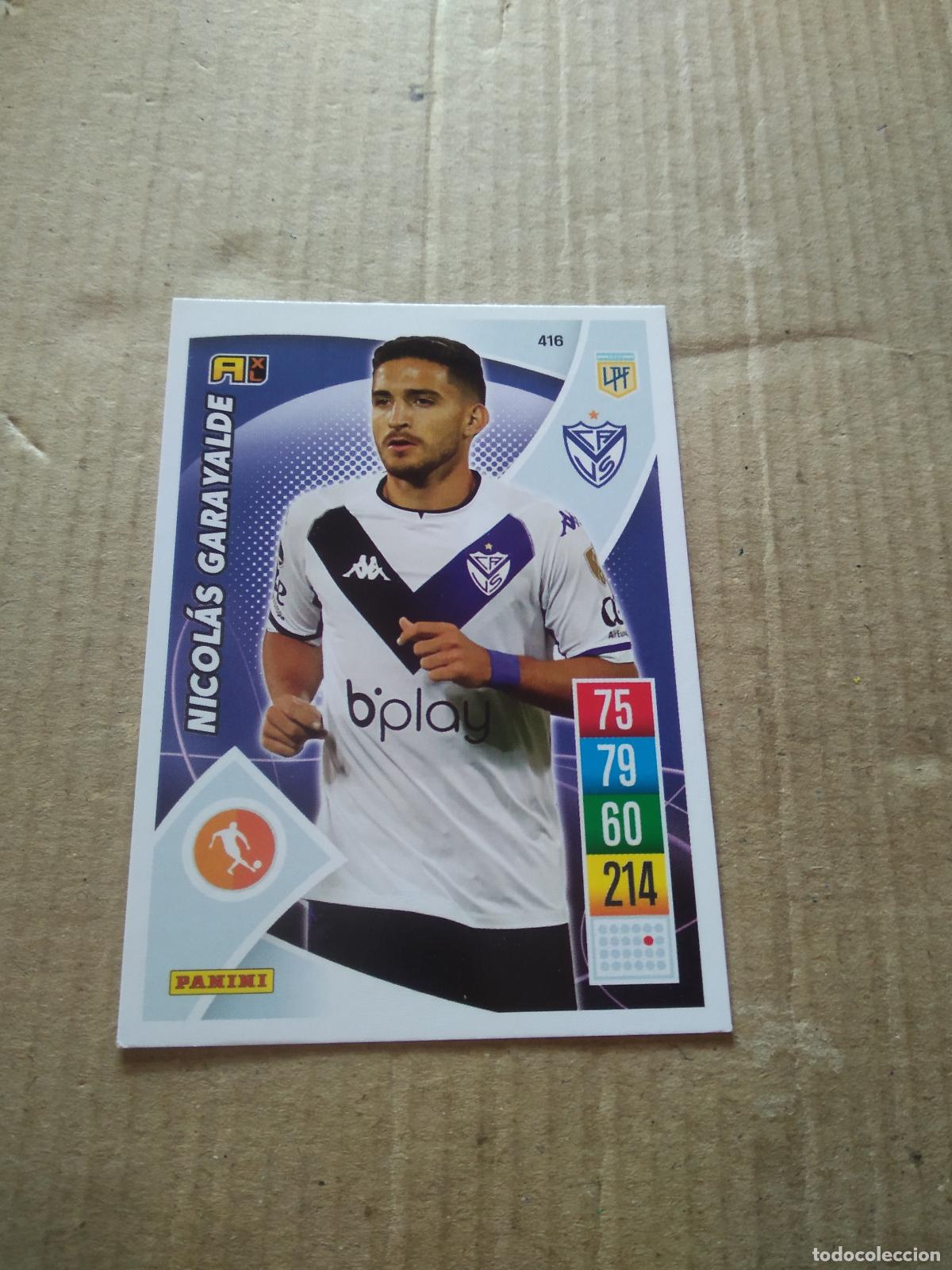 Football Stickers: 416 NICOLAS GARAYALDE VELEZ CROMO FUTBOL ARGENTINO 21-22 PANINI LIGA ARGENTINA 2021-2022 ADRENALYN