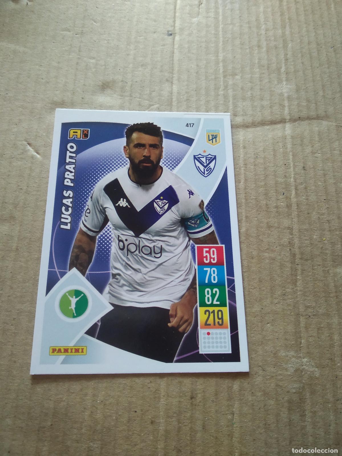 Football Stickers: 417 LUCAS PRATTO VELEZ CROMO FUTBOL ARGENTINO 21-22 PANINI LIGA ARGENTINA 2021-2022 ADRENALYN