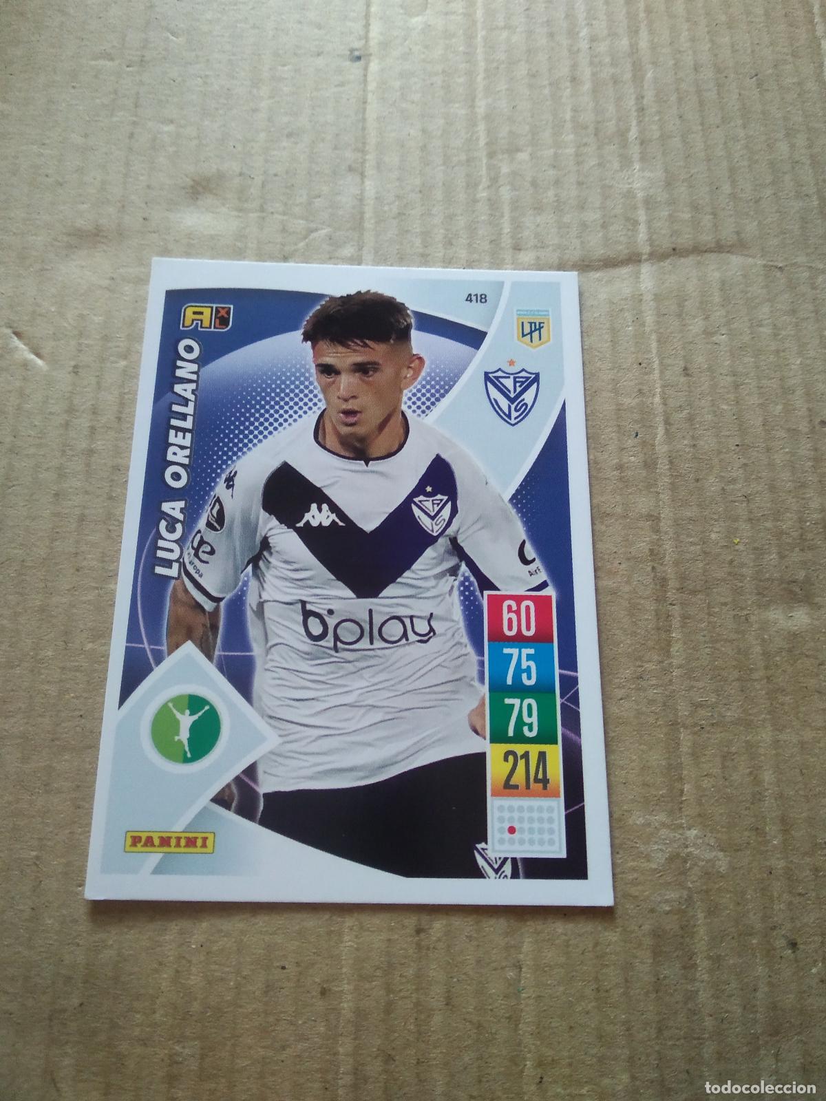 Football Stickers: 418 LUCA ORELLANO VELEZ CROMO FUTBOL ARGENTINO 21-22 PANINI LIGA ARGENTINA 2021-2022 ADRENALYN