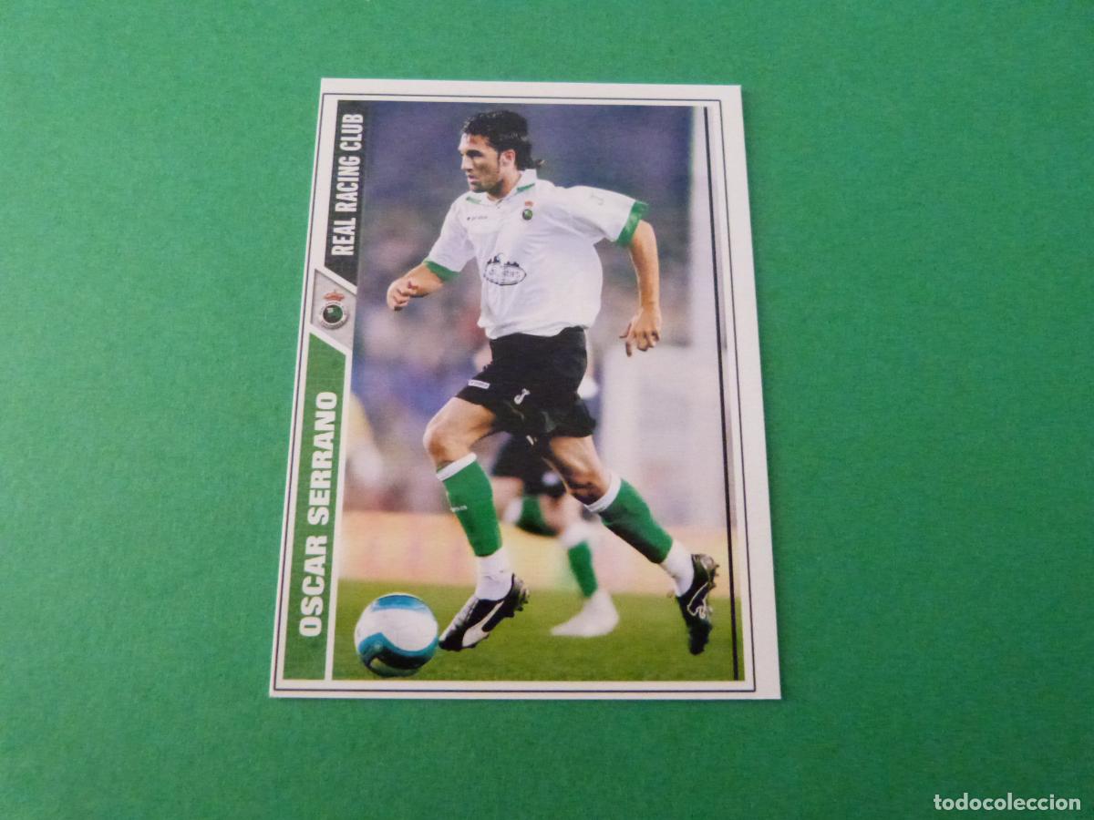 Football Stickers: TRADING CARD FUTBOL OSCAR SERRANO RACING DE SANTANDER N&ordm; 264 FICHAS LIGA MUNDICROMO 2007-2008/07-08