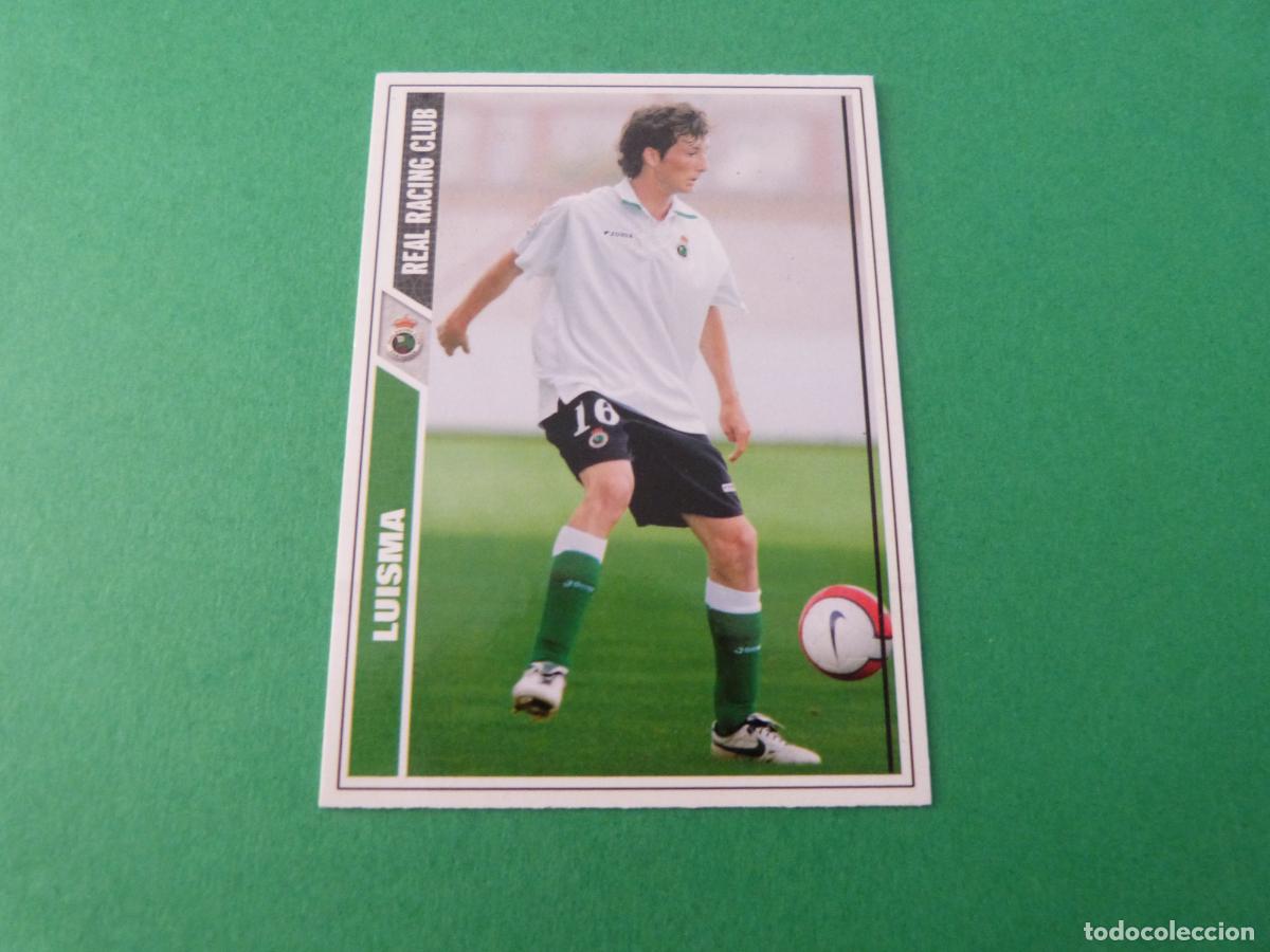 Football Stickers: TRADING CARD FUTBOL LUISMA RACING DE SANTANDER N&ordm; 263 FICHAS LIGA MUNDICROMO 2007-2008/07-08