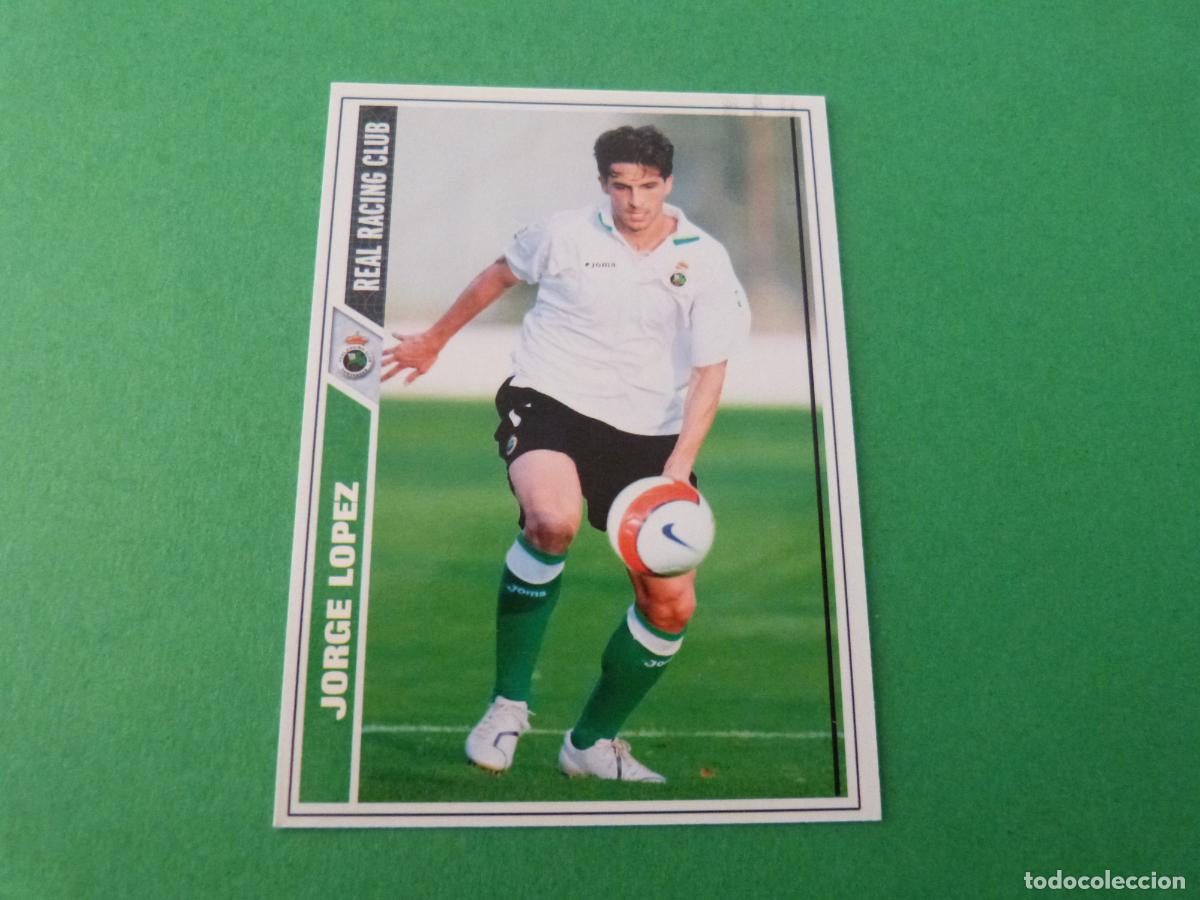 Cartes &agrave; collectionner de Football: TRADING CARD FUTBOL JORGE LOPEZ RACING DE SANTANDER N&ordm; 259 FICHAS LIGA MUNDICROMO 2007-2008/07-08