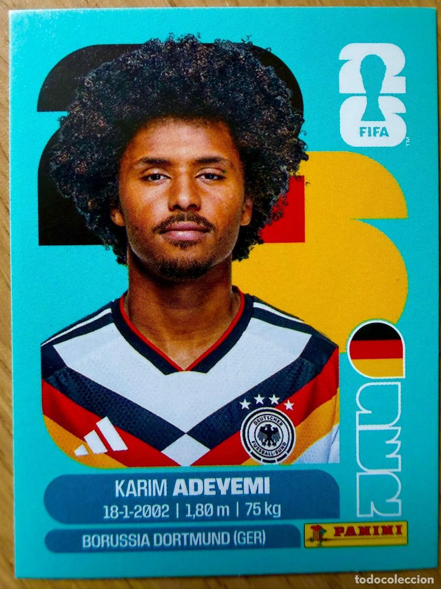 Cromos de F&uacute;tbol: GER19 GER 19 ADEYEMI ALEMANIA MUNDIAL FIFA WORLD CUP 2026 26 STICKER CROMO PANINI SIN PEGAR