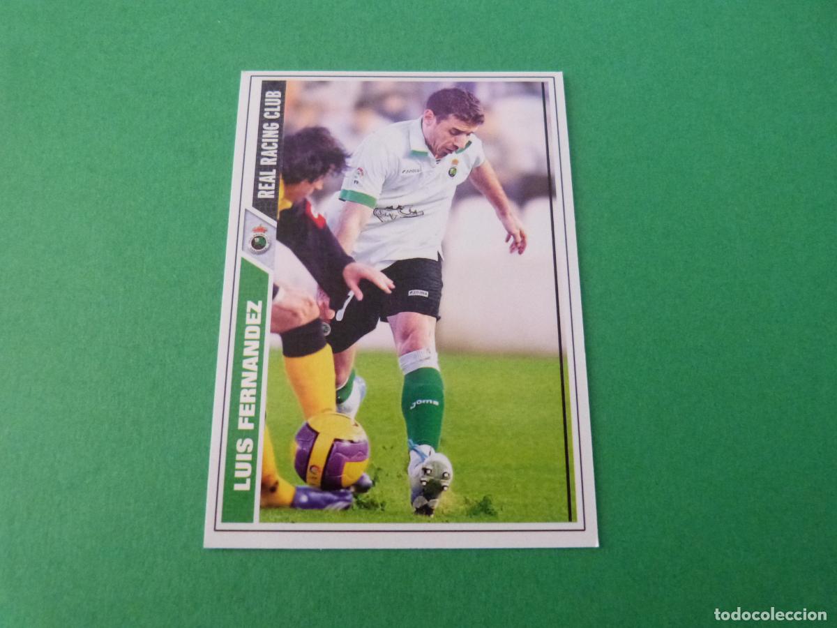 Cromos de F&uacute;tbol: TRADING CARD FUTBOL LUIS FERNANDEZ RACING DE SANTANDER N&ordm; 250 FICHAS LIGA MUNDICROMO 2007-2008/07-08