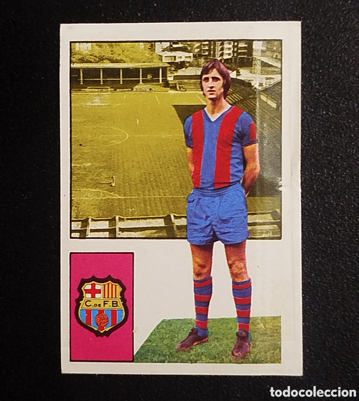 Cromos de F&uacute;tbol: CRUYFF 1974 1975 FHER DISGRA FC BARCELONA C.F. CROMO FUTBOL CAMPEONATO LIGA 74 75 DESPEGADO