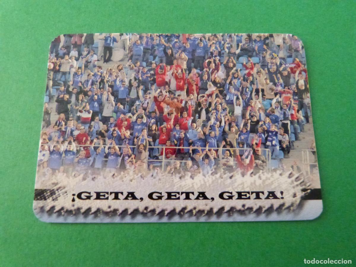 Cromos de F&uacute;tbol: TRADING CARD FUTBOL AFICION HIMNO GETAFE C.F. N&ordm; 219 FICHAS LIGA MUNDICROMO 2007-2008/07-08