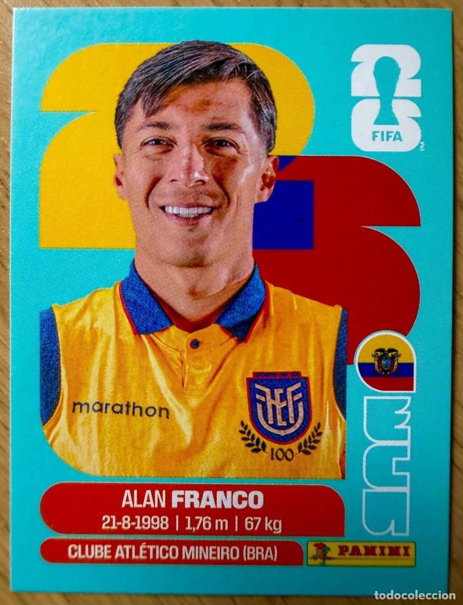 Cromos de F&uacute;tbol: ECU10 ECU 10 ALAN FRANCO ECUADOR MUNDIAL FIFA WORLD CUP 2026 26 STICKER CROMO PANINI SIN PEGAR