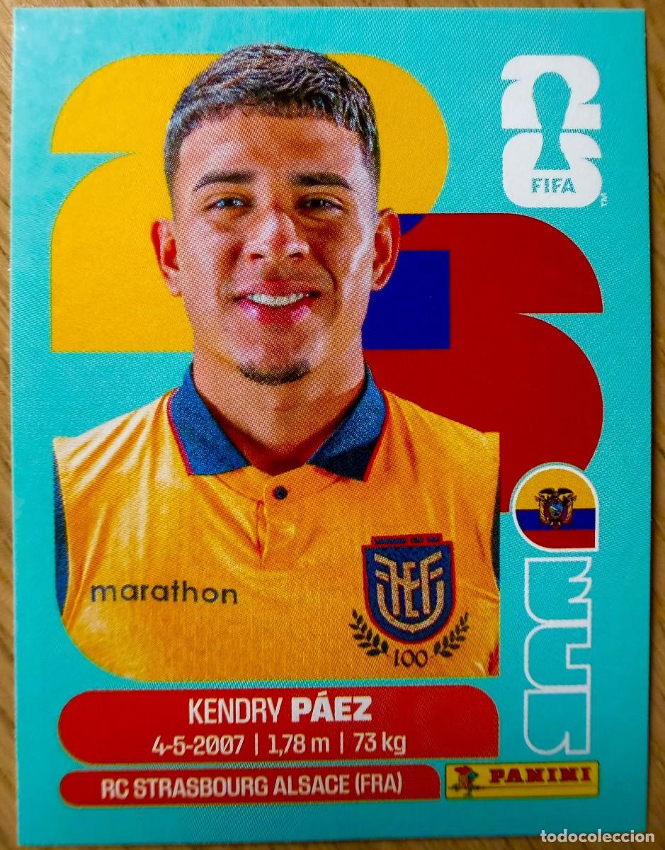 Cromos de F&uacute;tbol: ECU11 ECU 11 KENDRY PAEZ ECUADOR MUNDIAL FIFA WORLD CUP 2026 26 STICKER CROMO PANINI SIN PEGAR
