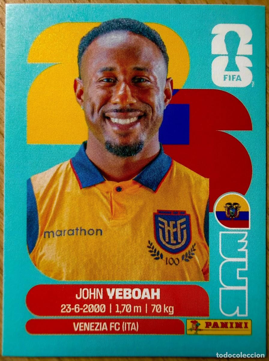Cromos de F&uacute;tbol: ECU14 ECU 14 JOHN YEBOAH ECUADOR MUNDIAL FIFA WORLD CUP 2026 26 STICKER CROMO PANINI SIN PEGAR