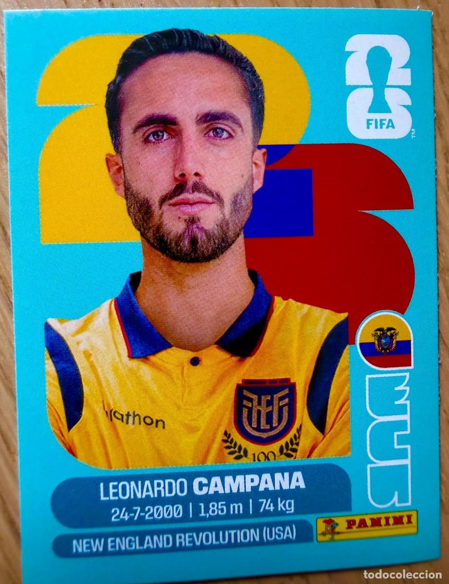 Cromos de F&uacute;tbol: ECU15 ECU 15 CAMPANA ECUADOR MUNDIAL FIFA WORLD CUP 2026 26 STICKER CROMO PANINI SIN PEGAR