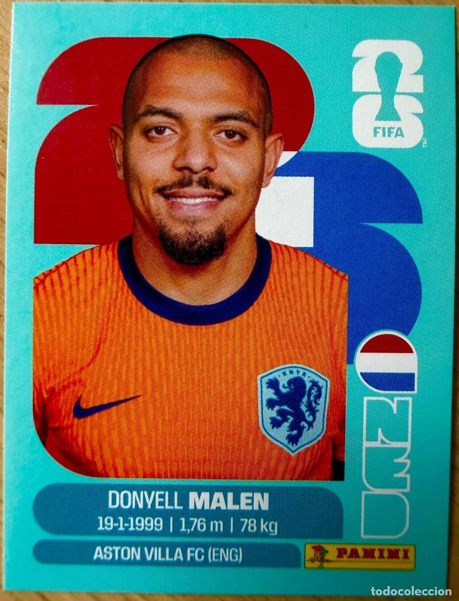 Cartes &agrave; collectionner de Football: NED18 NED 18 MALEN HOLANDA PAISES BAJOS MUNDIAL FIFA WORLD CUP 2026 26 STICKER PANINI SIN PEGAR