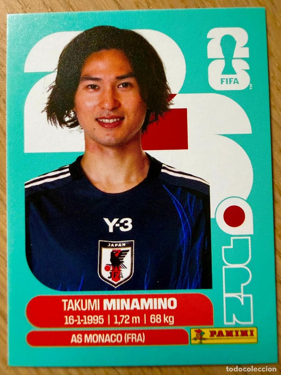Cromos de F&uacute;tbol: JPN16 JPN 16 MINAMINO JAPON MUNDIAL FIFA WORLD CUP 2026 26 STICKER CROMO PANINI SIN PEGAR