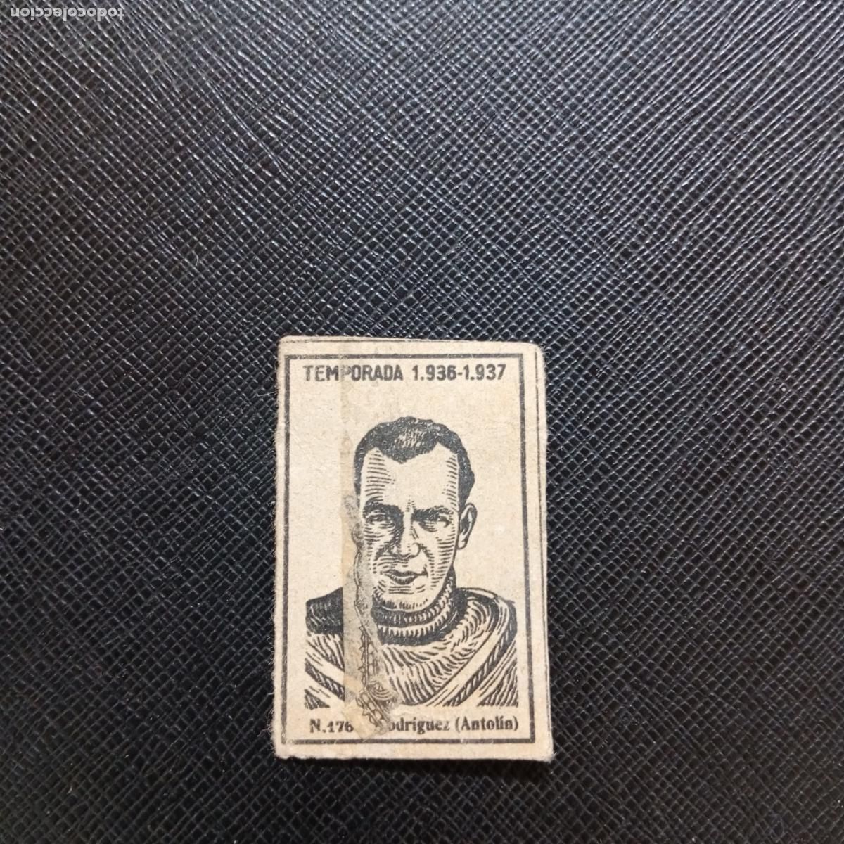 Cromos de F&uacute;tbol: 176 RODRIGUEZ ANTOLIN VALENCIA CERILLAS Y FOSFOROS 1936 1937 LIGA 36 37 FUTBOL CROMO - A184 PG53