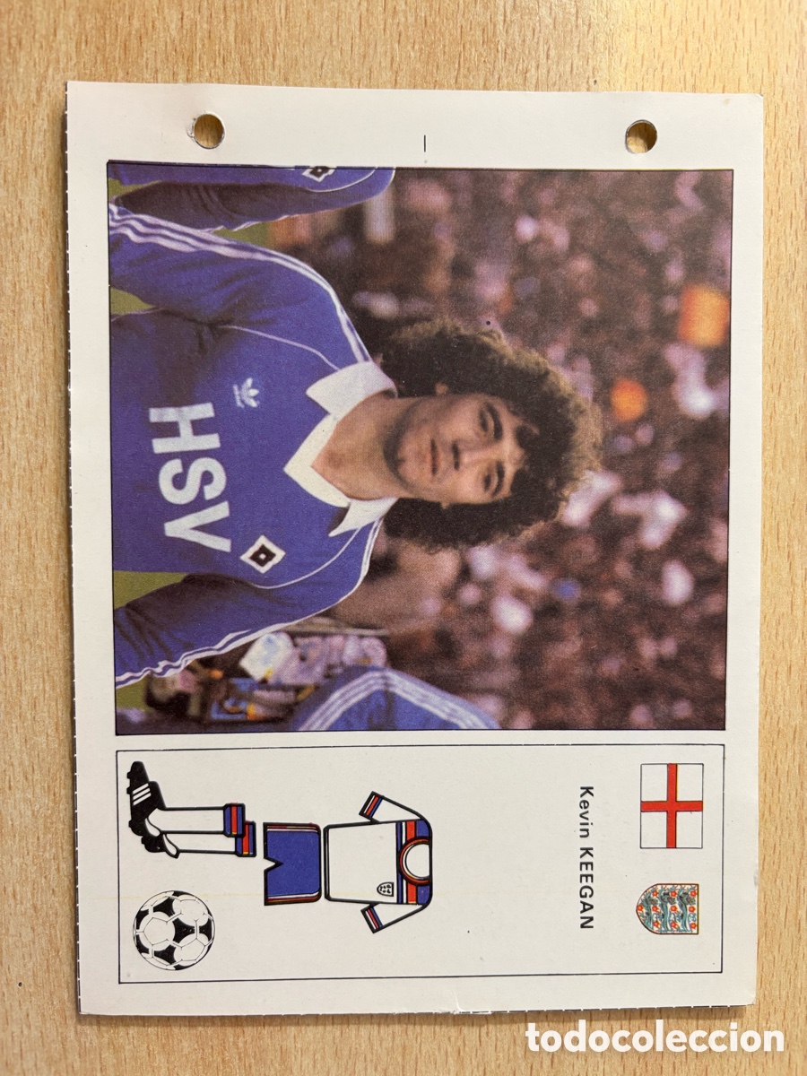 Cromos de F&uacute;tbol: # 86 Kevin Keegan Inglaterra Las Estrellas del Mundial 82 mide 18x14 cm