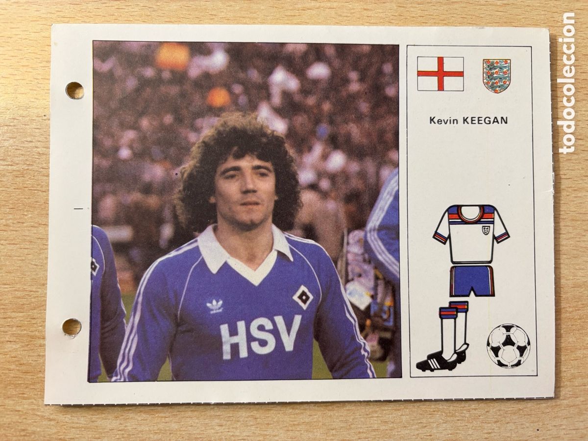 Cromos de F&uacute;tbol: # 86 Kevin Keegan Inglaterra Las Estrellas del Mundial 82 mide 18x14 cm