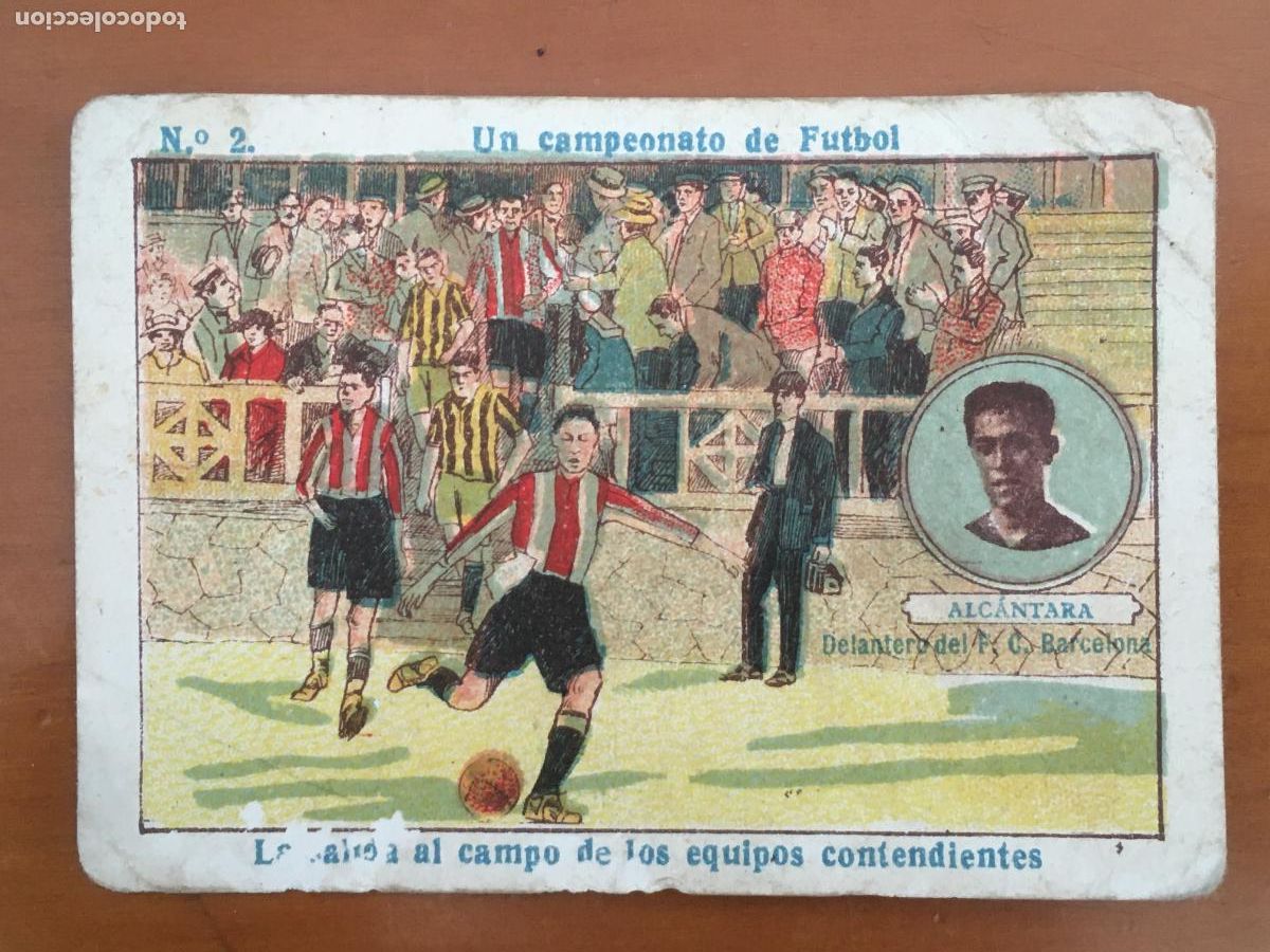 Cromos de F&uacute;tbol: paulino alcantara futbol club barcelona un campeonato futbol n&ordm; 2 chocolates amatller nunca pegado