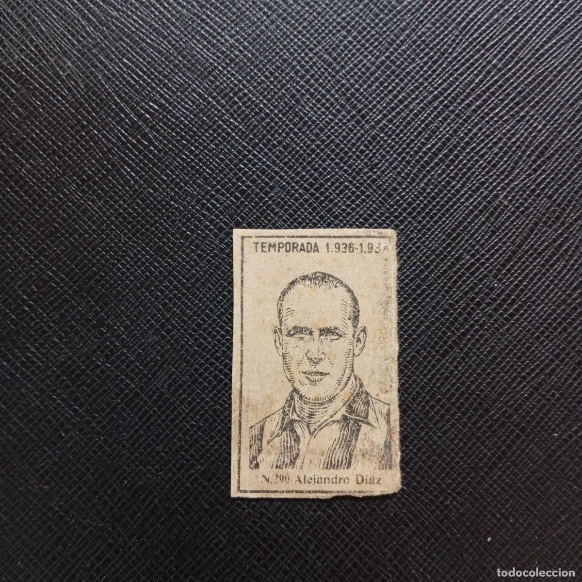 Fu&szlig;ball-Sticker: 290 ALEJANDRO DIAZ FERROL CERILLAS Y FOSFOROS 1936 1937 LIGA 36 37 FUTBOL CROMO - A184 PG54