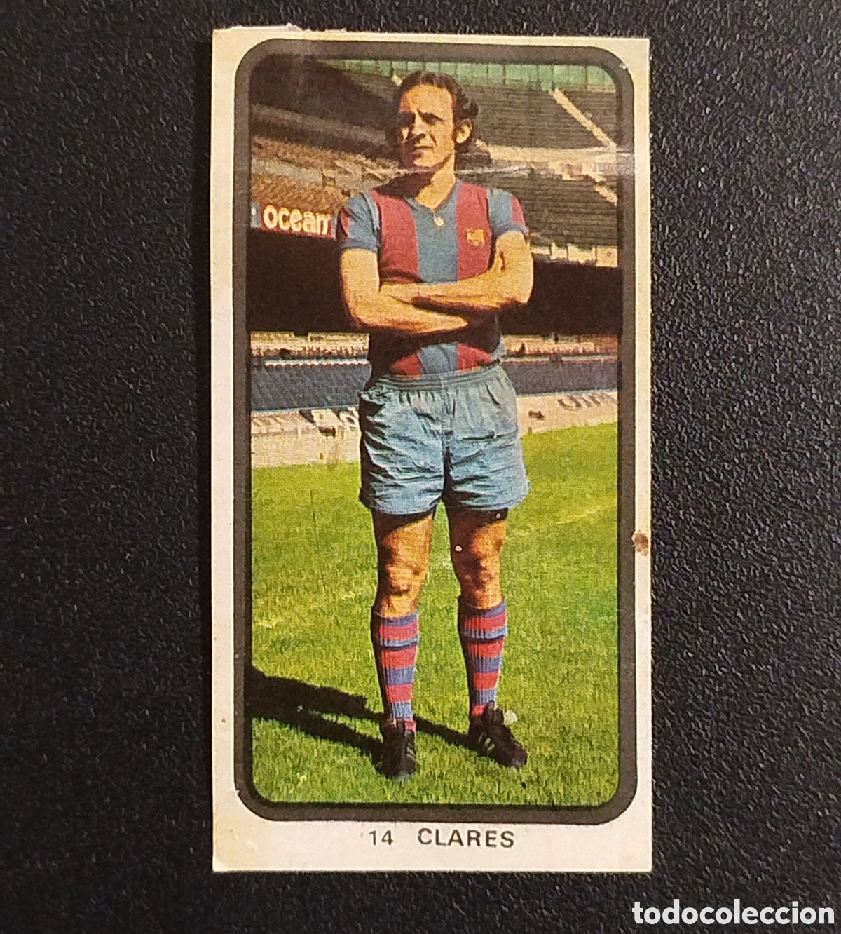 Cromos de F&uacute;tbol: # 14 CLARES FC BARCELONA RUIZ ROMERO 1974 1975 74 75 CAMPEONATOS FUTBOL CROMO DESPEGADO