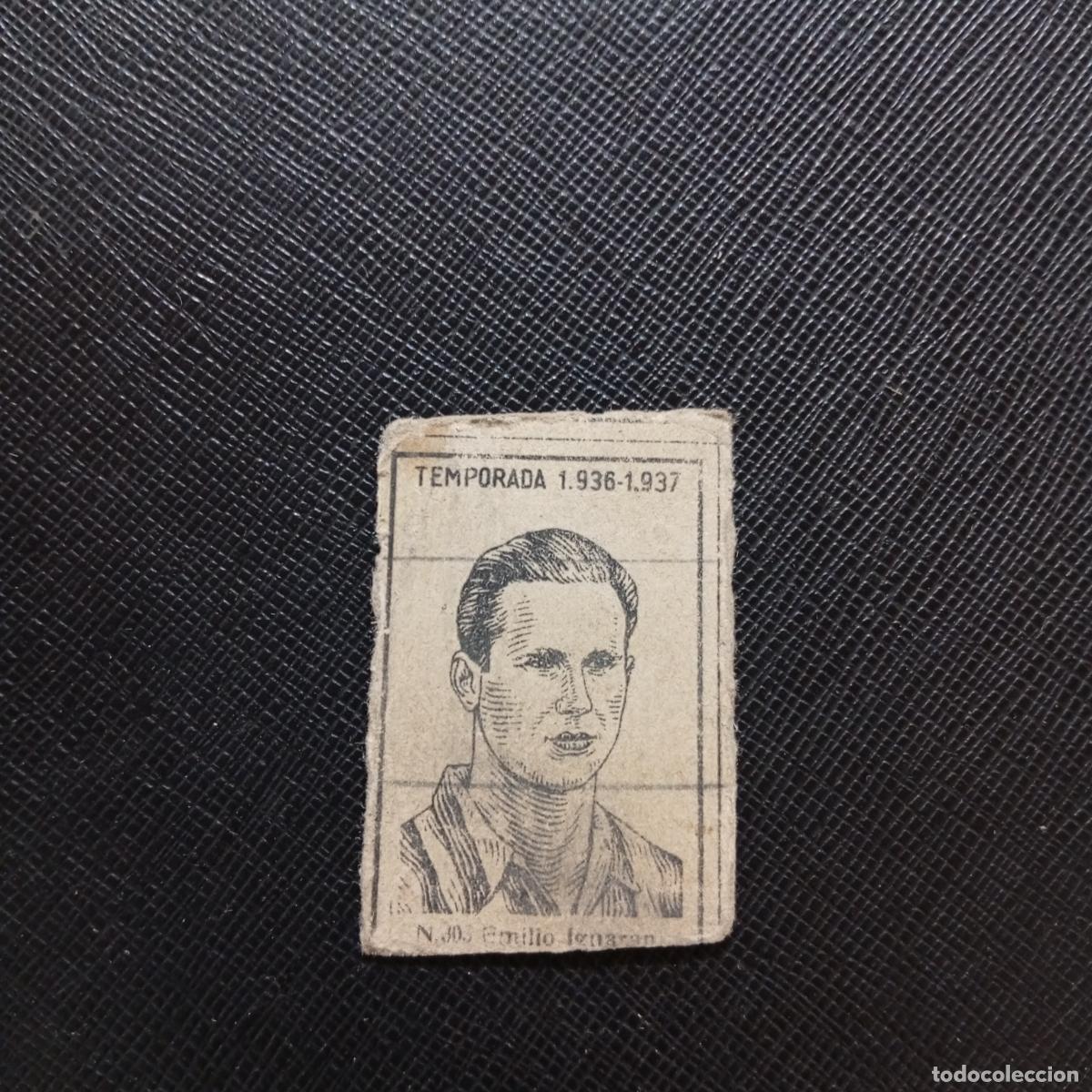 Cromos de F&uacute;tbol: 303 EMILIO IGUARAN BILBAO CERILLAS Y FOSFOROS 1936 1937 LIGA 36 37 FUTBOL CROMO - A184 PG56
