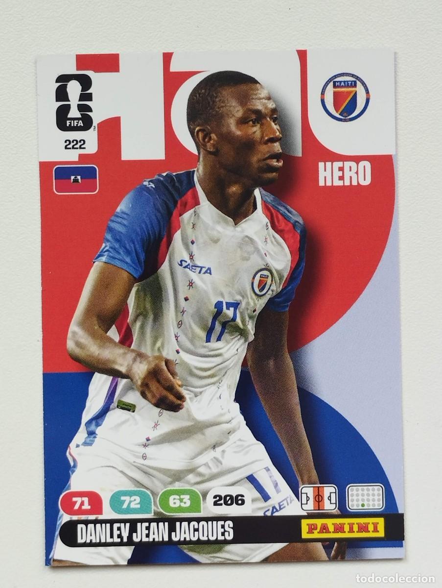 Cromos de F&uacute;tbol: CROMO CARD ADRENALYN MUNDIAL WORLD CUP 2026 HERO 222 DANLEY JEAN JACQUES HAITI
