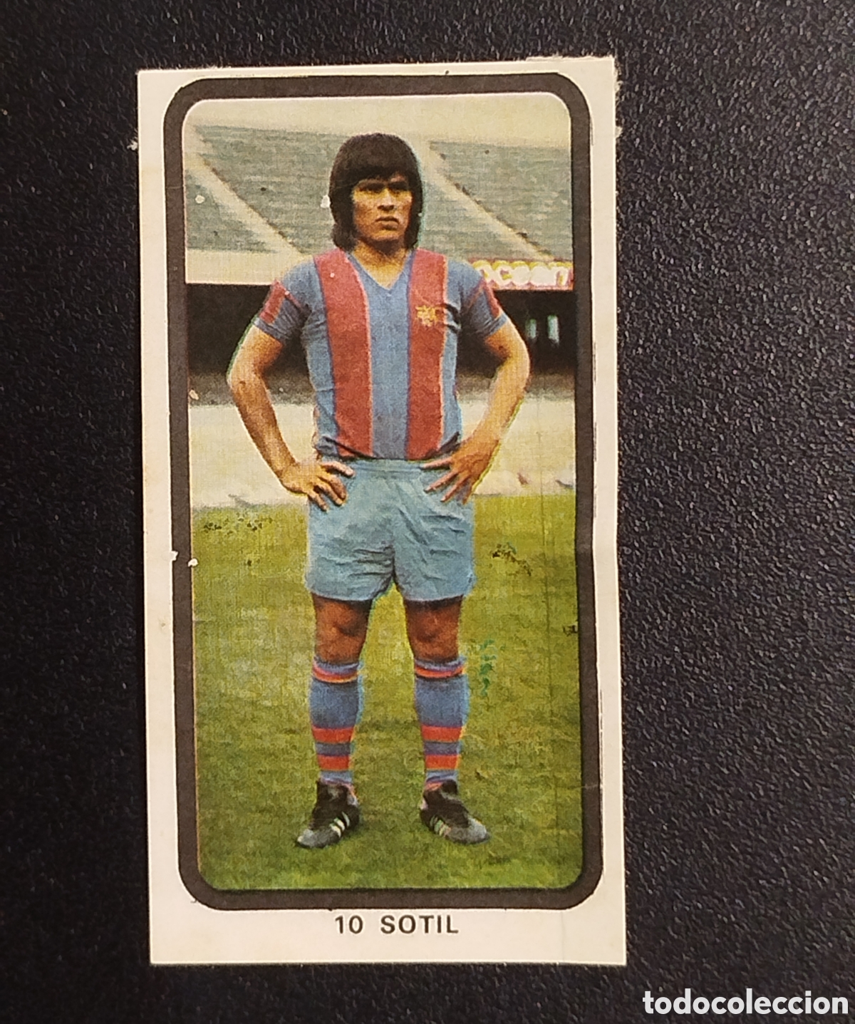 Cromos de F&uacute;tbol: SOTIL # 10 FC BARCELONA RUIZ ROMERO 1974 1975 74 75 CAMPEONATOS FUTBOL CROMO DESPEGADO